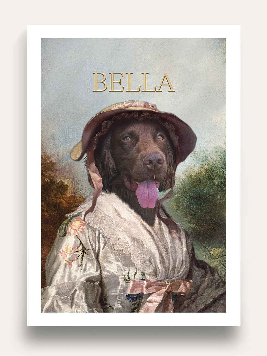 The Cherry Picker - Custom Vintage Pet Portrait