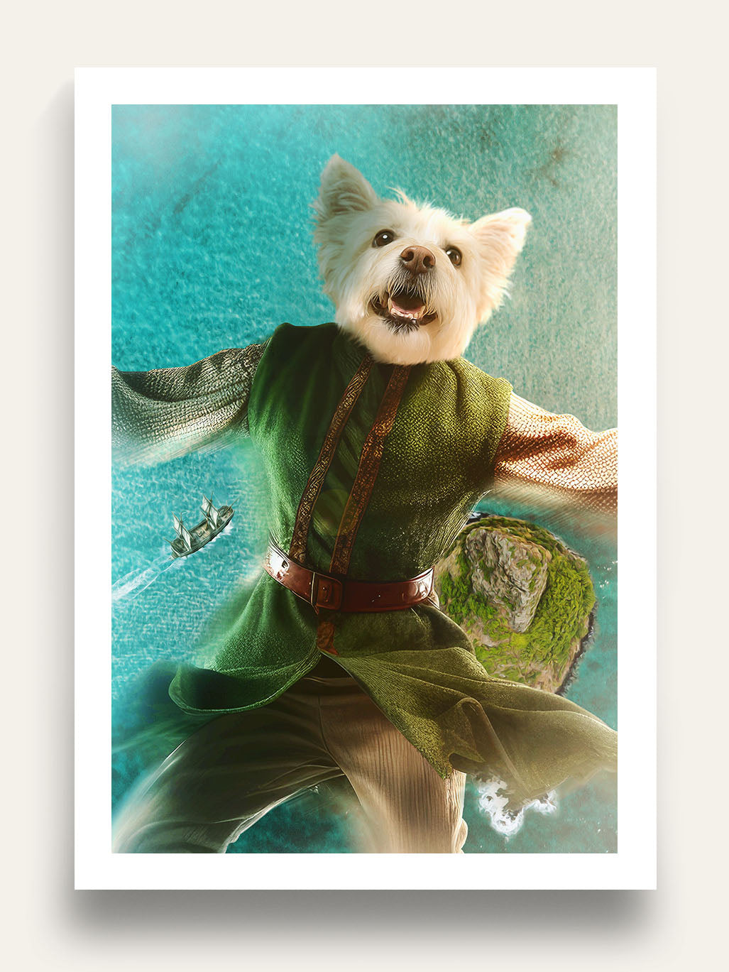 The Flying Hero - Custom Pet Portrait