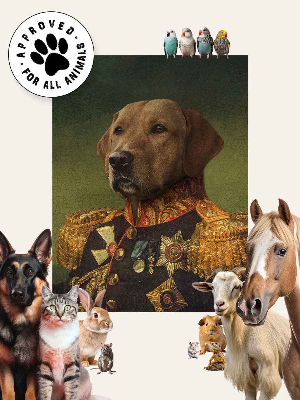 The General – Custom Vintage Pet Canvas