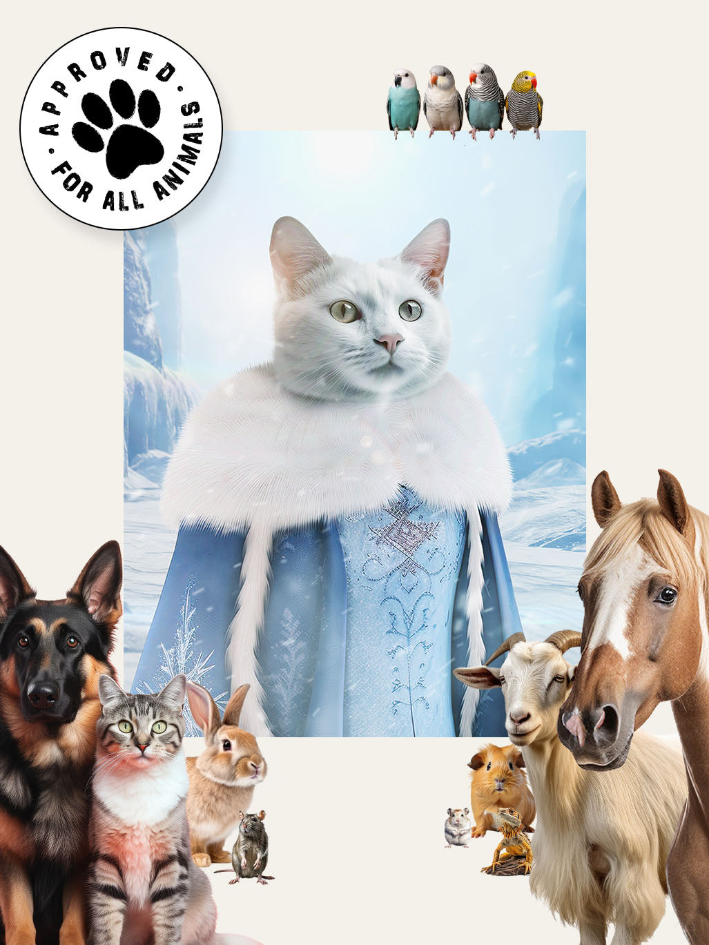 The Ice Princess - Custom Pet Cushion
