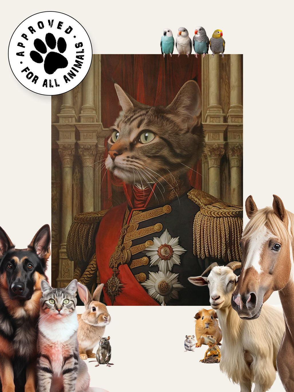 The Heroic Major - Custom Pet Cushion