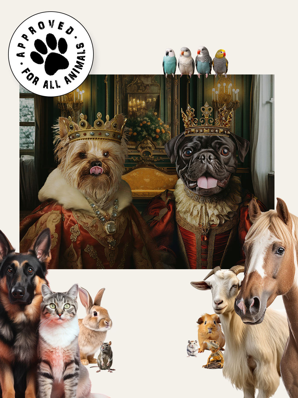 The Royal Couple - Custom Pet Blanket
