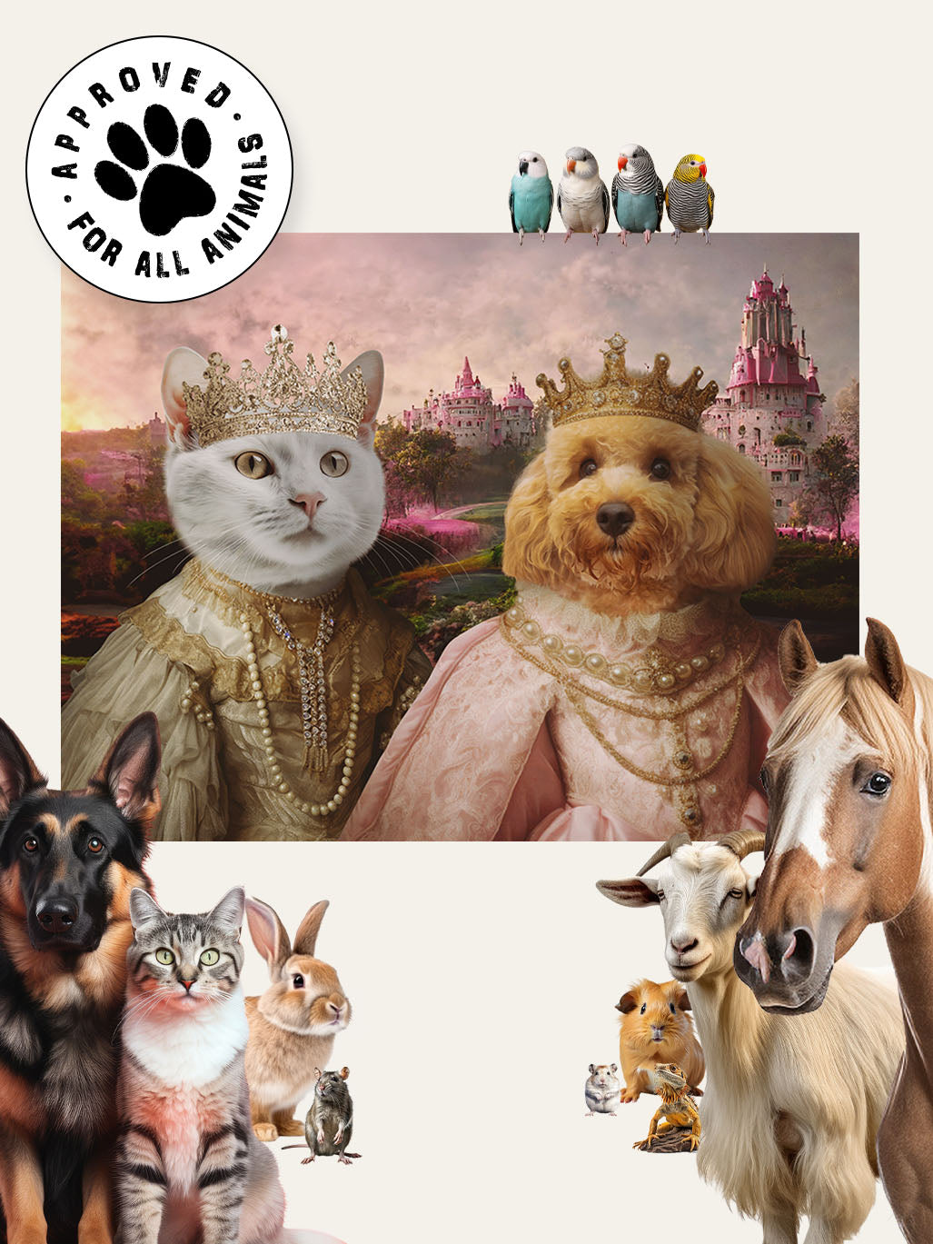 The Royal Sisters - Custom Pet Blanket