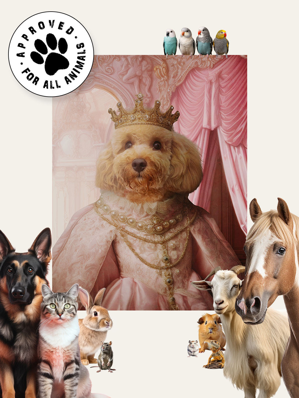 The Spoiled Princess - Custom Pet Cushion