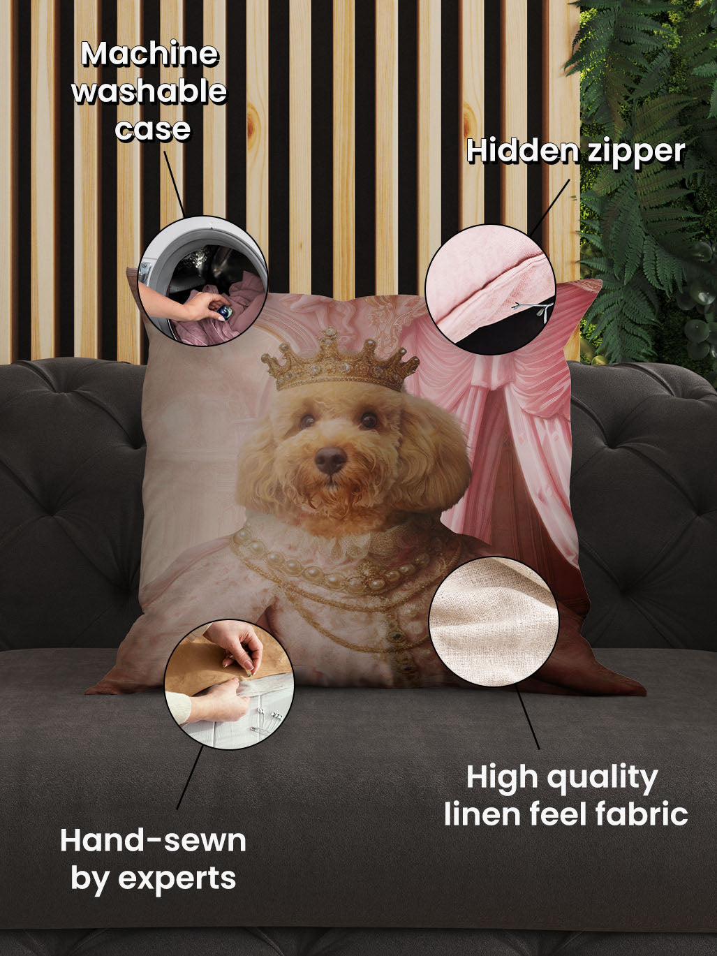 The Spoiled Princess - Custom Pet Cushion