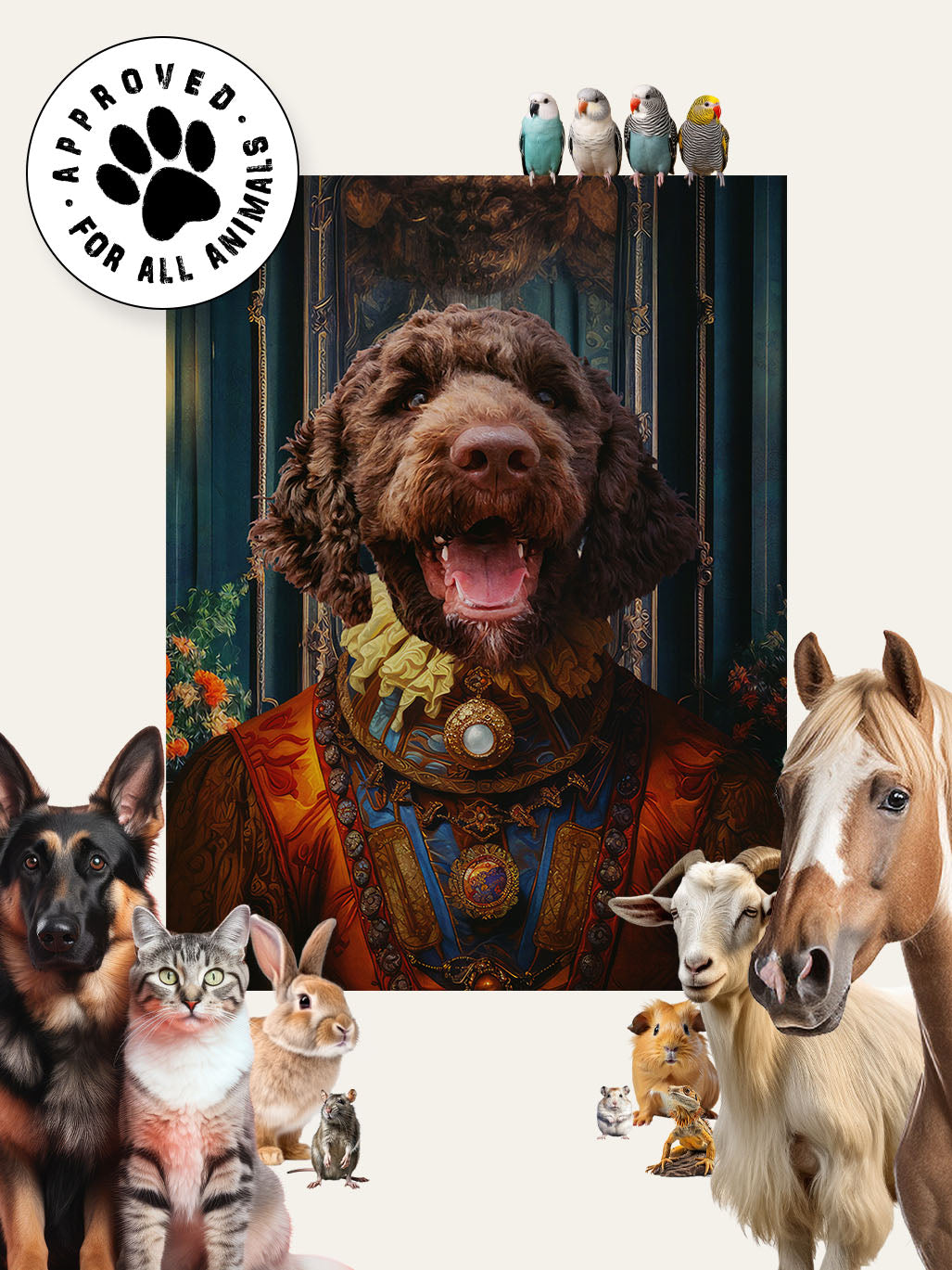 The Wealthy Aristocrat - Custom Pet Cushion