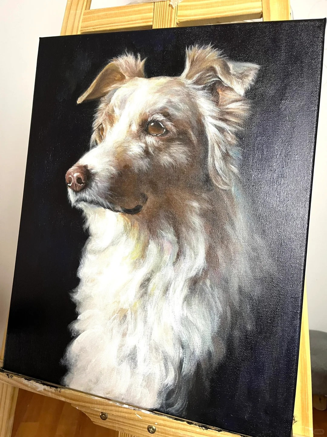 Hand-Painted Realistic Oil Pet Portrait Custom Canvas