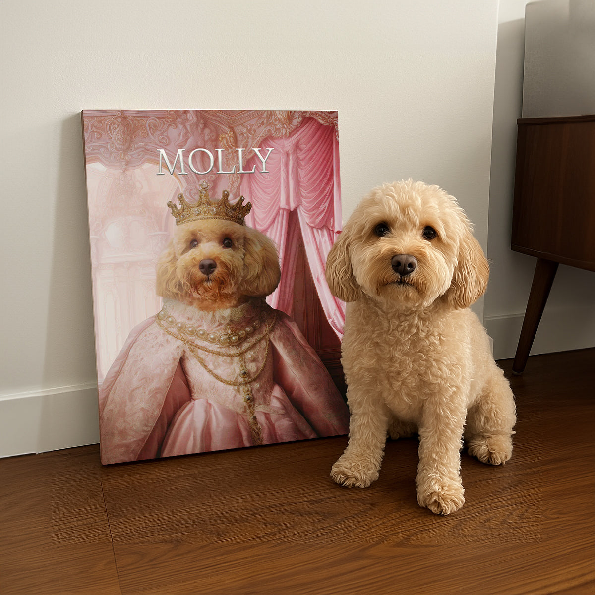The Spoiled Princess – Custom Pet Canvas