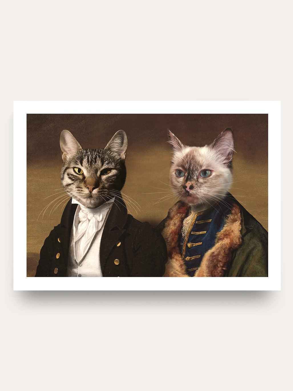 The Baron & The Count – Custom Vintage Pet Portrait