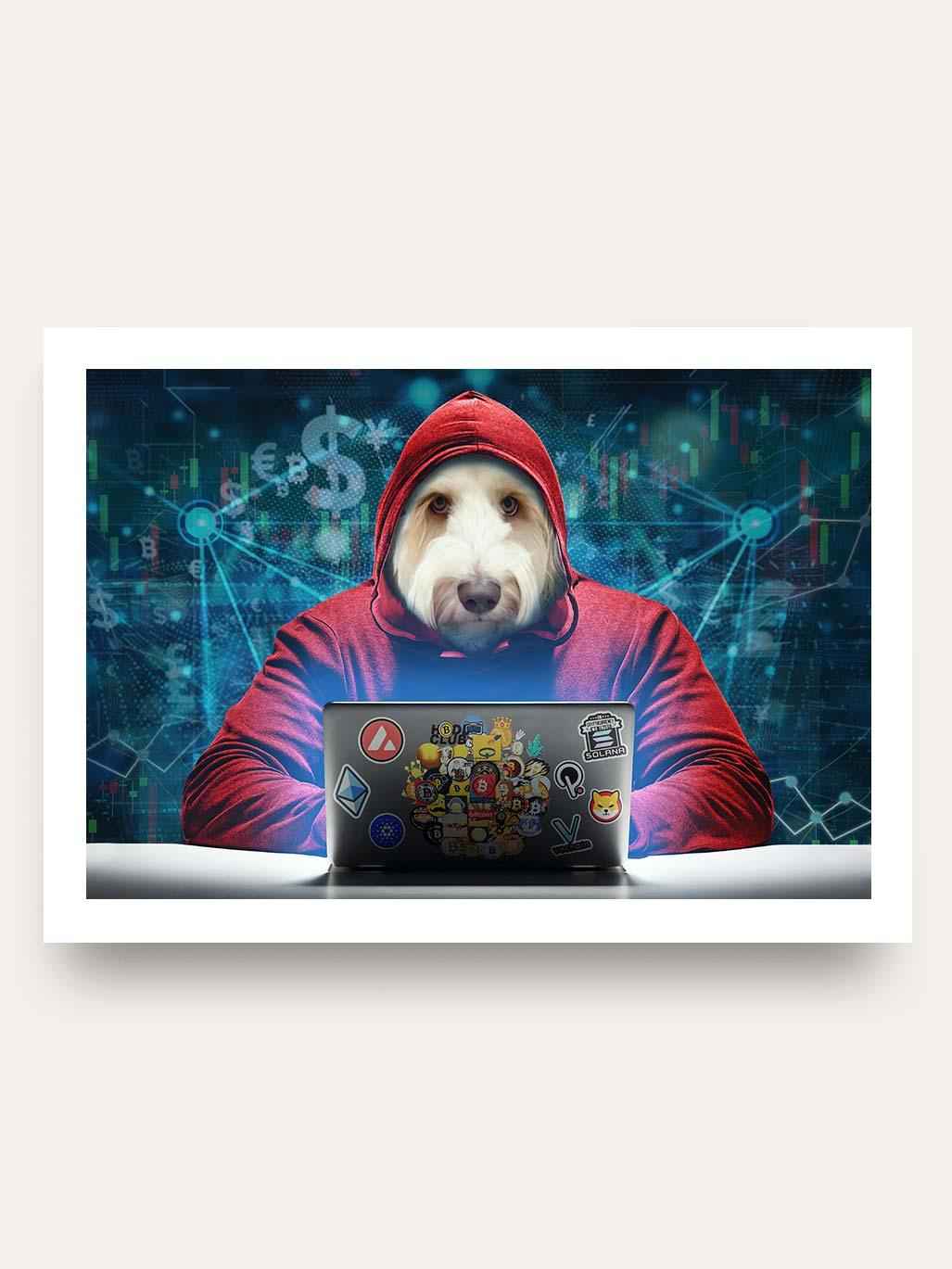 The Crypto King - Custom Pet Portrait