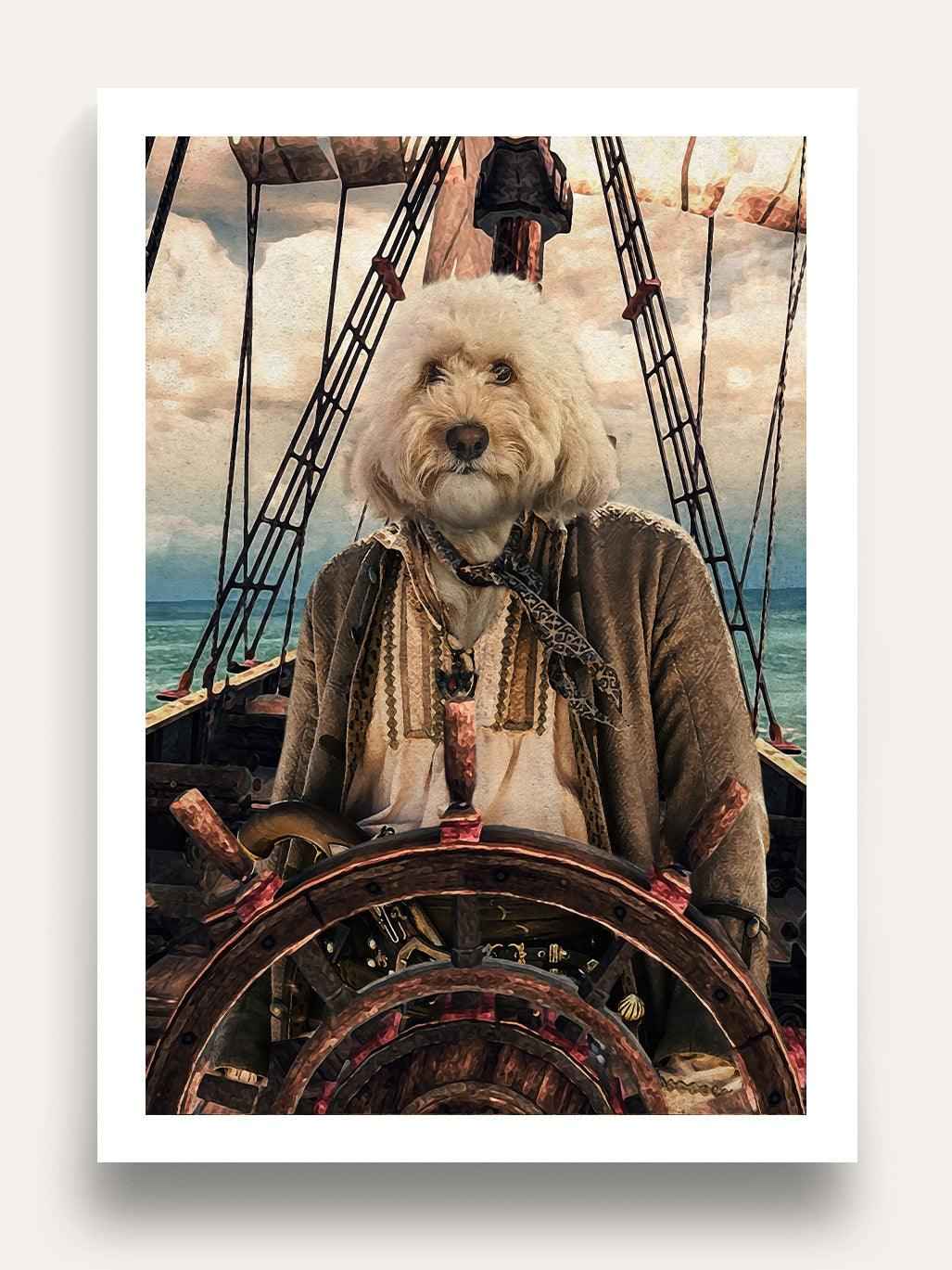 The Pirate - Custom Pet Portrait