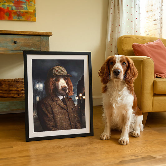 The Detective - Custom Vintage Pet Portrait