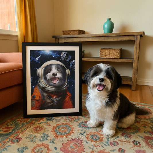 The Spaceman - Custom Pet Portrait