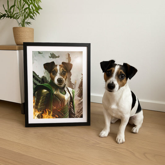 God of Mischeif - Custom Pet Portrait