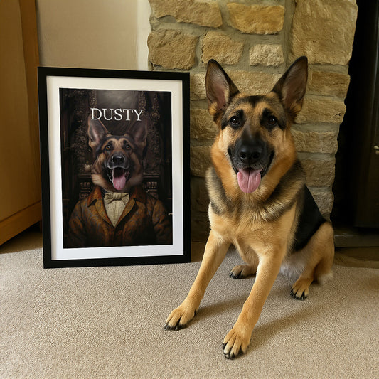 The Handsome One - Custom Pet Portrait