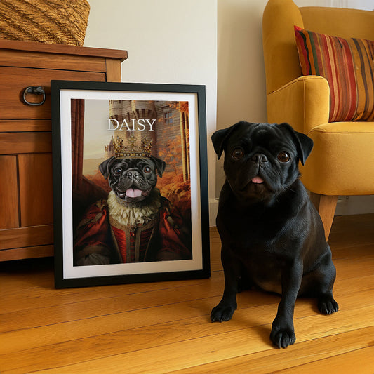 The Fearless Queen - Custom Pet Portrait