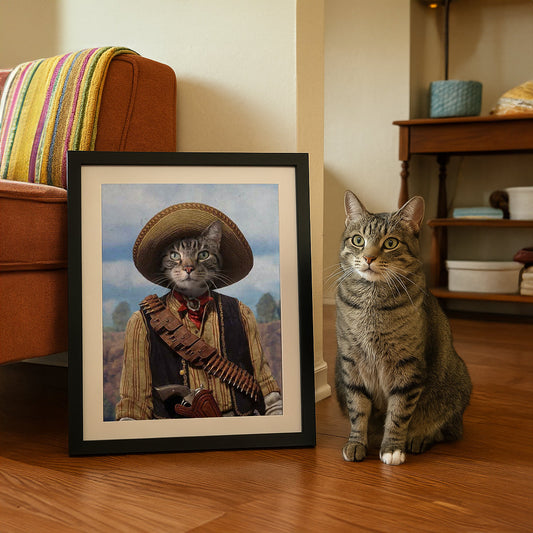 The Outlaw - Custom Vintage Pet Portrait