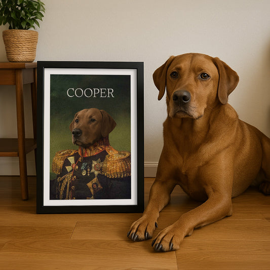 The General - Custom Vintage Pet Portrait