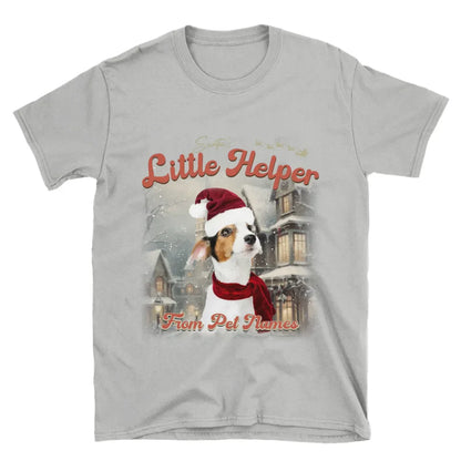 Custom Vintage Christmas Pet T-Shirt