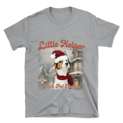 Custom Vintage Christmas Pet T-Shirt