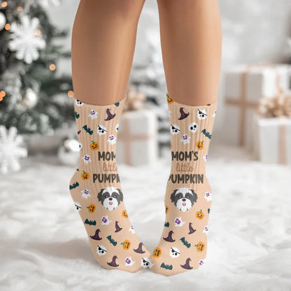 Little Pumpkin Socks with Pet Icon