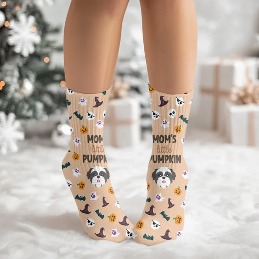 Little Pumpkin Socks with Pet Icon