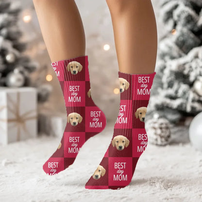Custom Photo Best Pet Mom / Dad Socks