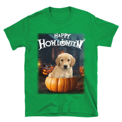 Pet in Photo-Realistic Pumpkin Photo Upload T-Shirt
