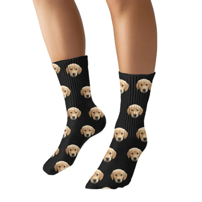 Custom Pet Face Pattern Socks
