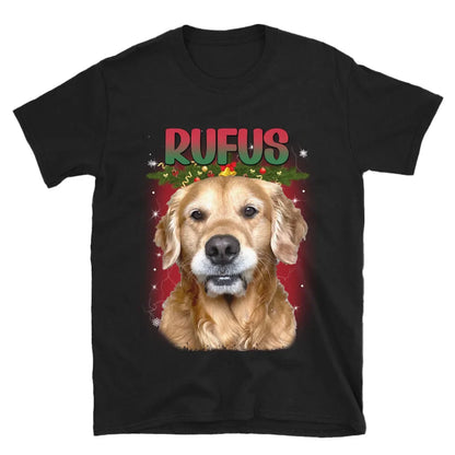 Personalized Christmas Custom Pet Photo T-Shirt