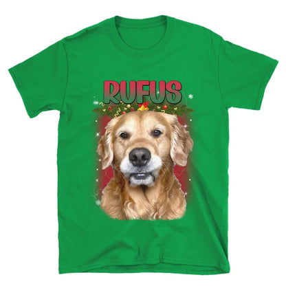 Personalized Christmas Custom Pet Photo T-Shirt