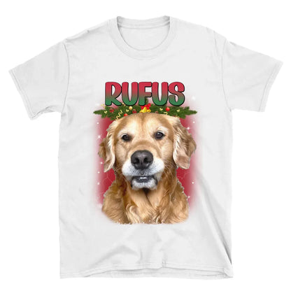 Personalized Christmas Custom Pet Photo T-Shirt