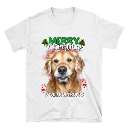 Personalized Christmas Pet Photo Upload T-Shirt