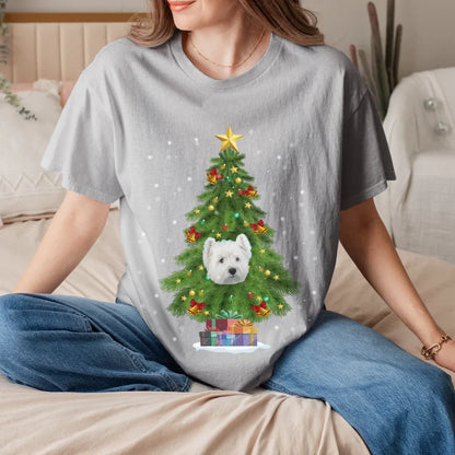 Personalized Christmas Tree Photo Upload T-Shirt