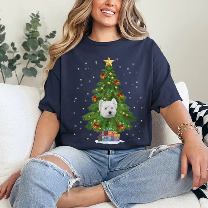 Personalized Christmas Tree Photo Upload T-Shirt