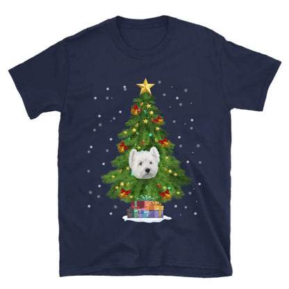 Personalized Christmas Tree Photo Upload T-Shirt