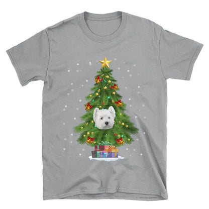 Personalized Christmas Tree Photo Upload T-Shirt