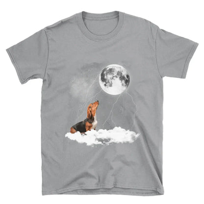 Custom Pet Photo Upload Cloudy Night T-Shirt
