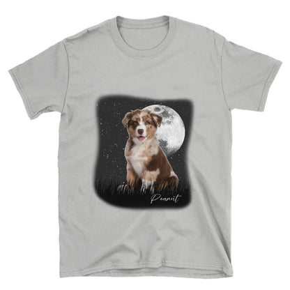 Full Moon Custom Pet Photo T-Shirt