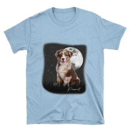 Full Moon Custom Pet Photo T-Shirt