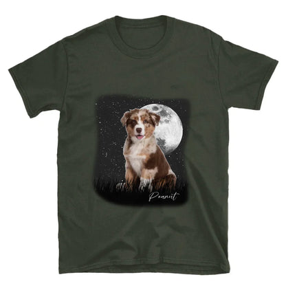 Full Moon Custom Pet Photo T-Shirt