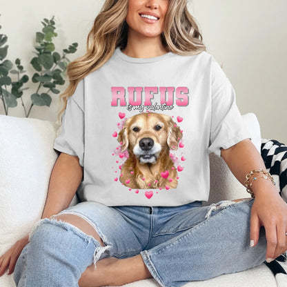 Personalized Valentines Custom Pet Photo T-Shirt
