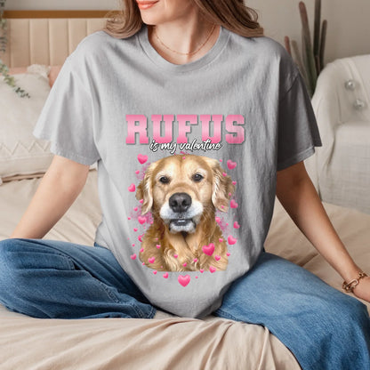 Personalized Valentines Custom Pet Photo T-Shirt