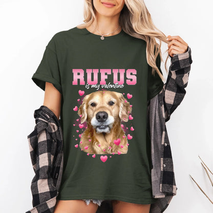 Personalized Valentines Custom Pet Photo T-Shirt