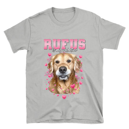 Personalized Valentines Custom Pet Photo T-Shirt