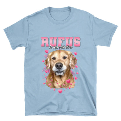Personalized Valentines Custom Pet Photo T-Shirt