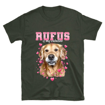 Personalized Valentines Custom Pet Photo T-Shirt