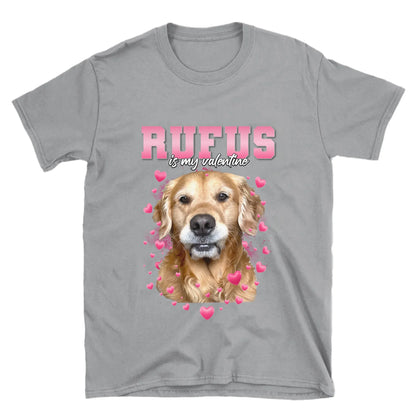 Personalized Valentines Custom Pet Photo T-Shirt