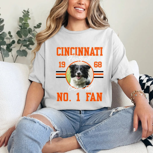 Personalized American Football Photo Upload T-Shirt