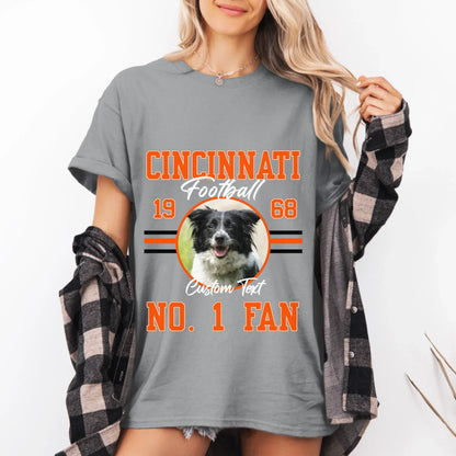 Personalized American Football Photo Upload T-Shirt